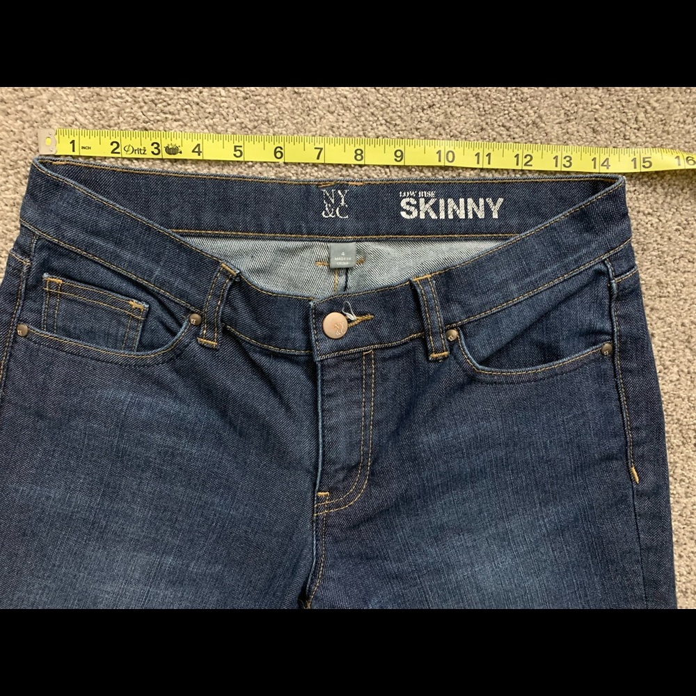 EUC New York & company NY&C NYC skinny jeans denim size 4